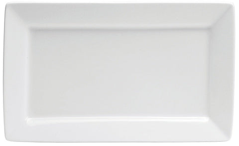 Buffalo Bright White Ware Rolled Edge Platter, 11 3/8 inch -- 12 per case
