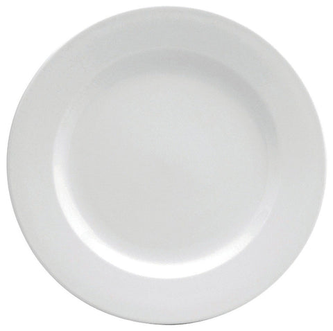 Buffalo Cream White Undecorated Rolled Edge Plate, 5 1/2 inch -- 36 per case