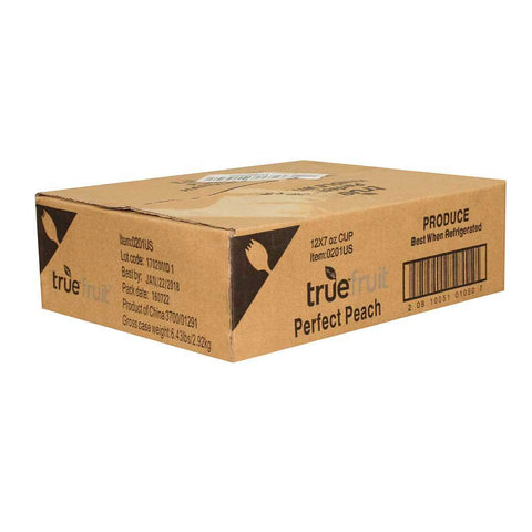 Sundia True Fruit Perfect Peach with Lid, 7 Ounce -- 12 per case.