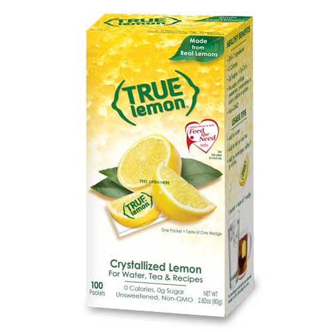 True Lemon Flavored Juice Mix, 0.028 Ounce - 100 per pack -- 12 packs per case.