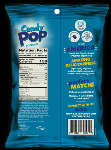 Cookie Pop M and M Popcorn, 1 Ounce -- 48 per case