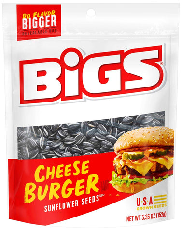 Bigs Cheeseburger Sunflower Seeds, 5.35 Ounce -- 12 per case