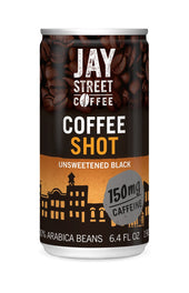 Jay Street Unsweetened Black Coffee Shot, 6.4 Fluid Ounce -- 20 per case.