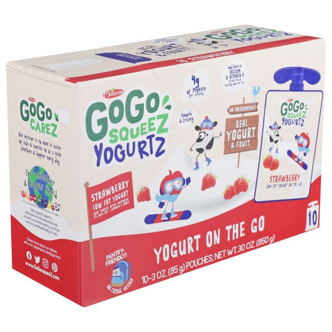 Materne GoGo SqueeZ YogurtZ Strawberry Yogurt, 30 Ounce -- 6 per case