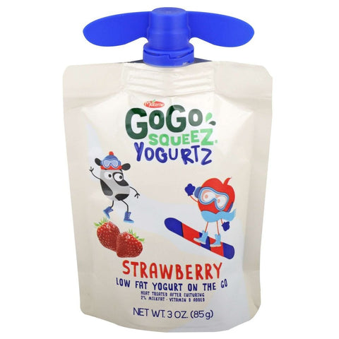 Materne GoGo SqueeZ YogurtZ Strawberry Yogurt, 30 Ounce -- 6 per case
