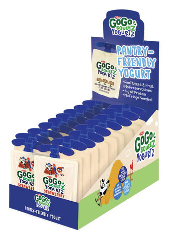 Materne GoGo Squeez Strawberry Yogurt, 3 Ounce -- 72 per case.