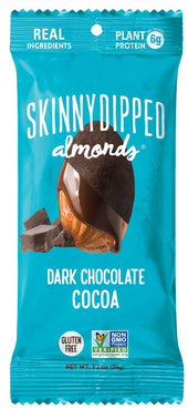 Skinny Dipped Dark Chocolate Cocoa Almonds, 1.2 Ounce -- 40 per case