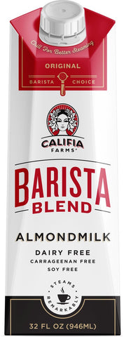 Califia Farms Barista Blend Almond Milk, 32 Fluid Ounce -- 6 per case