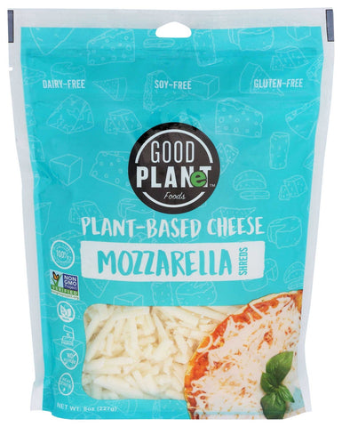 Good Planet Foods Plant Based Mozzarella Cheese Shreds, 8 Ounce -- 7 per case