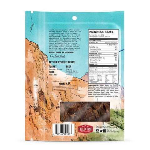 Field Trip Cracked Pepper Turkey Jerky, 2.2 Ounce -- 9 per case.