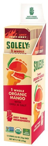 Solely Mango Chili Fruit Jerky, 0.8 Ounce -- 72 per case