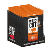 Chefs Cut Chipotle Cracked Pepper Smoked Beef Jerky, 2.5 Ounce -- 8 per case.