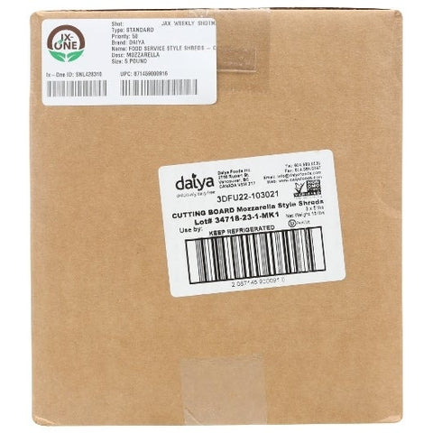 Daiya Mozzarella Style Shreds, 5 Pound -- 3 per case