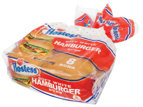 Hostess Sliced Hamburger Bun, 12 Ounce -- 4 per case