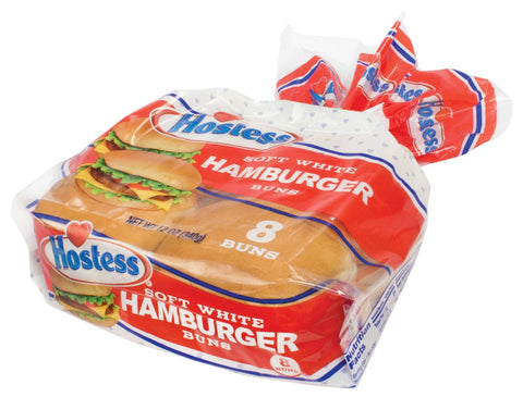 Hostess Sliced Hamburger Bun, 12 Ounce -- 4 per case