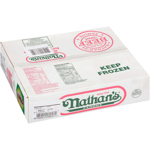 Nathan's Famous All Beef Frank and Slider Bun Combo -- 48 per case