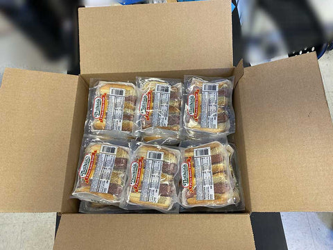 Nathans Famous Slider Hot Dog in Microwave Bun - 2 per pack -- 24 packs per case
