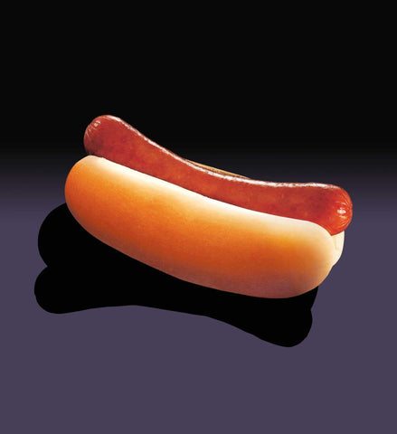 Nathans Famous Skinless Beef Frank, 6 inch -- 50 per case.