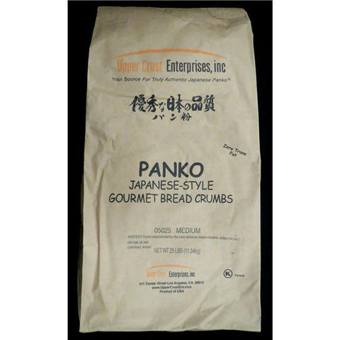 Upper Crust Enterprises Medium Granulation Pastry Panko Breadcrumb, 25 Pound.
