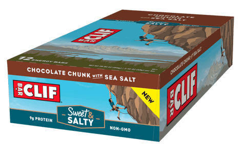 Clif Bar Sweet and Salty Chocolate Chunk with Sea Salt Energy Bar,2.4 Ounce -- 192 per case.