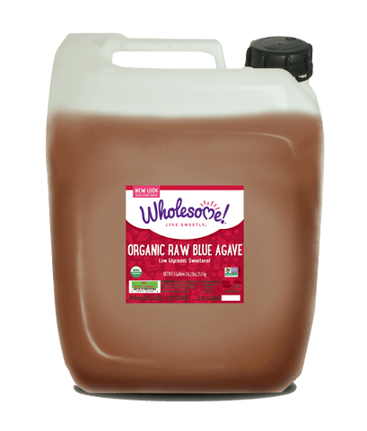 Wholesome Sweeteners Organic Raw Blue Agave Syrup, 5 Gallon -- 1 per case