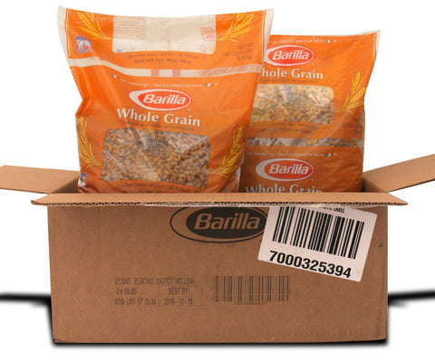 Barilla Elbows 100 Percent Whole Grain Pasta, 160 Ounce -- 2 per case.