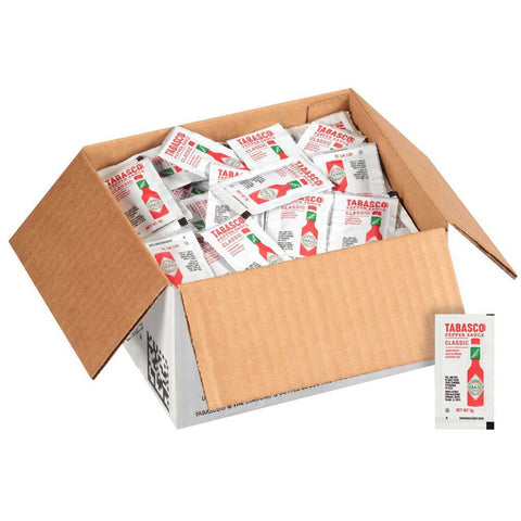 Tabasco Classic Pepper Sauce, 3 Milliliter Portion Pack -- 200 per case