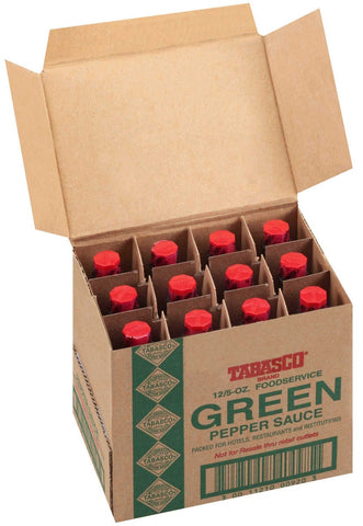 Tabasco Milder Green Jalapeno Pepper Sauce, 5 Fluid Ounce Bottle -- 12 per case