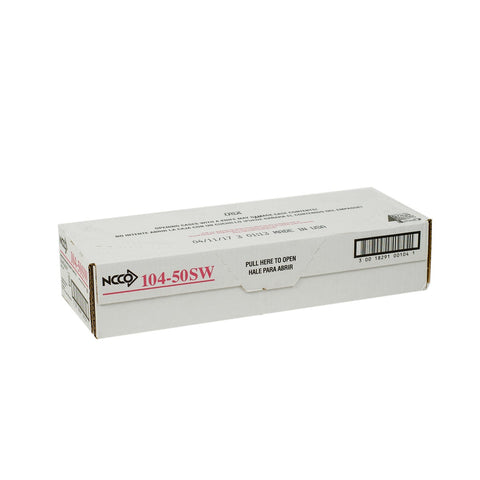 National Checking Company Interleaving Carbon Guest Check Paper - 2 Part Green, 16 Line, 3.5 x 6.75 inch -- 50 per case.