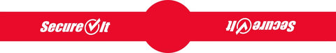 National Checking Secure It Red Permanent Label, 1 x 7 inch -- 30 rolls per case