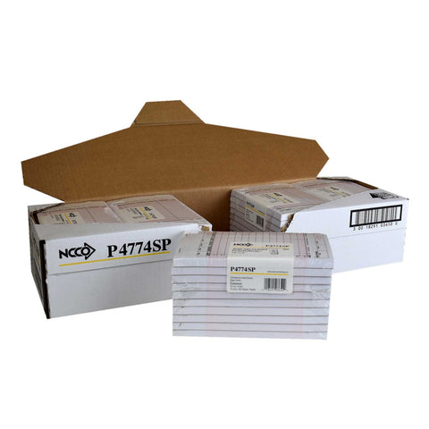 National Checking Company Guest Check Board - 1 Part Pink, 13 Line, 4.20 x 7.25 inch -- 50 per case.