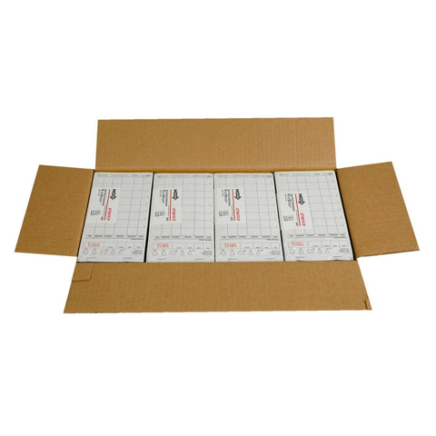 National Checking Company Carbonless Waitrpad Paper - 2 Part White, 8 Line, 4.20 x 7.25 inch -- 2000 per case.