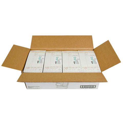 National Checking Company Carbonless Guest Check Board - 3 Part Tan, 15 Line, 4.20 x 8.5 inch -- 2000 per case.