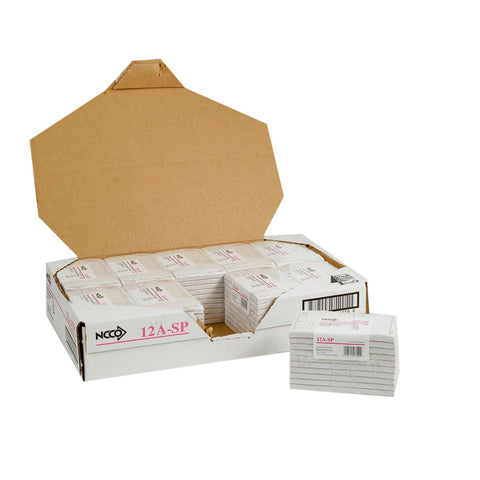 National Checking Company Interleaving Carbon Sales Book - 2 Part White, 11 Line, 3.50 x 5.63 inch -- 100 per case.