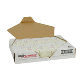 National Checking Company Interleaving Carbon Guest Check Board - 2 Part Gold, 16 Line, 3.4 x 6.75 inch -- 10 per case.