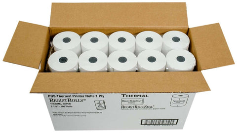 National Checking Company White 1 Ply Register Roll Tape, 2.25 inch -- 40 rolls per case