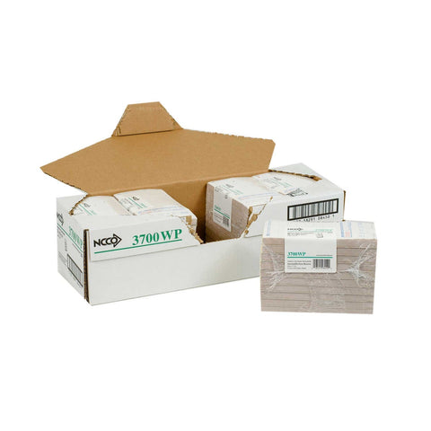 National Checking Company Carbonless Waitrpad Paper - 3 Part White, 8 Line, 3.40 x 6.75 inch -- 2500 per case.