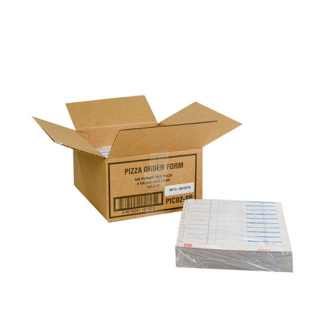 National Checking Company Carbonless Delivery Form - 4 Part White, 10 Order, 9.25 x 11 inch -- 300 set per case.