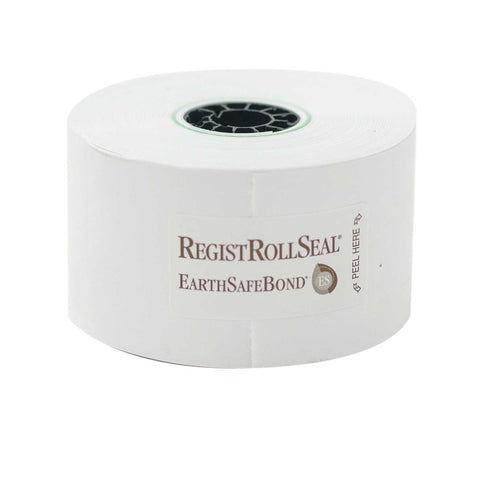 National Checking Company White Bond 1 Ply Register Roll, 130 feet -- 50 per case.