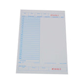 National Checking Company Guest Check Board - 1 Part Blue, 22 Line, 5 x 8.5 inch -- 2000 per case.