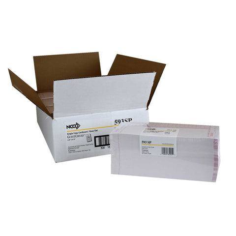 National Checking Company Guest Check Board - 1 Part Rose, 16/32 Line, 4.25 x 8.75 inch -- 2000 per case.