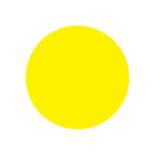 National Checking Yellow Circle Permanent Label, 0.5 inch -- 1000 per case.