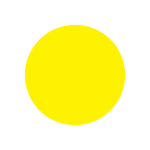 National Checking Yellow Circle Permanent Label, 0.5 inch -- 1000 per case.