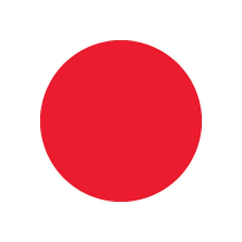 National Checking Red Circle Permanent Label, 0.5 inch -- 1000 per case.