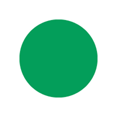 National Checking Green Circle Permanent Label, 5 inch -- 1000 per case.
