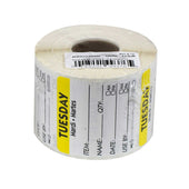 National Checking DateIt Item Date Use By Tuesday Removable Label, 500 count per roll -- 18 rolls per case.