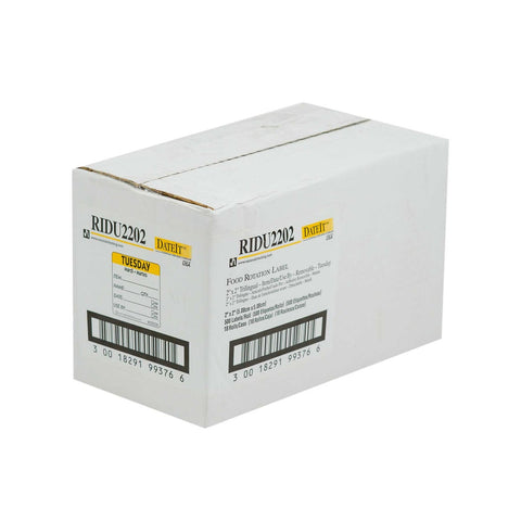National Checking DateIt Item Date Use By Tuesday Removable Label, 500 count per roll -- 18 rolls per case.
