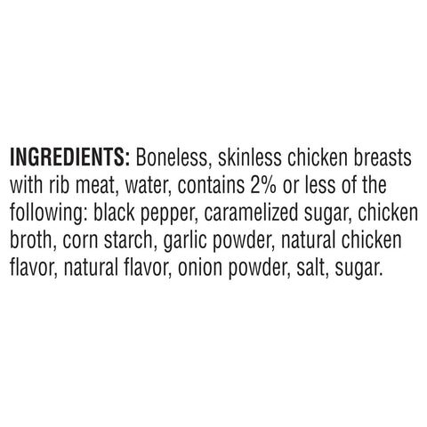 Tyson Fully Cooked Boneless Skinless Chicken Breast Strips with Seasoned Rib Meat , 1.375 Pound -- 8 per case.