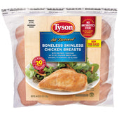 Tyson Boneless Skinless Chicken Breasts, 2.5 Pound -- 12 per case