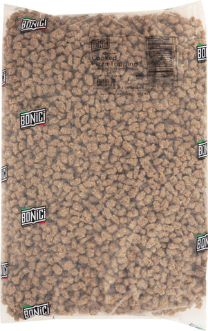 Bonici Pizza Topper Sausage Pork and Chicken Topping, 5 Pound -- 2 per case.